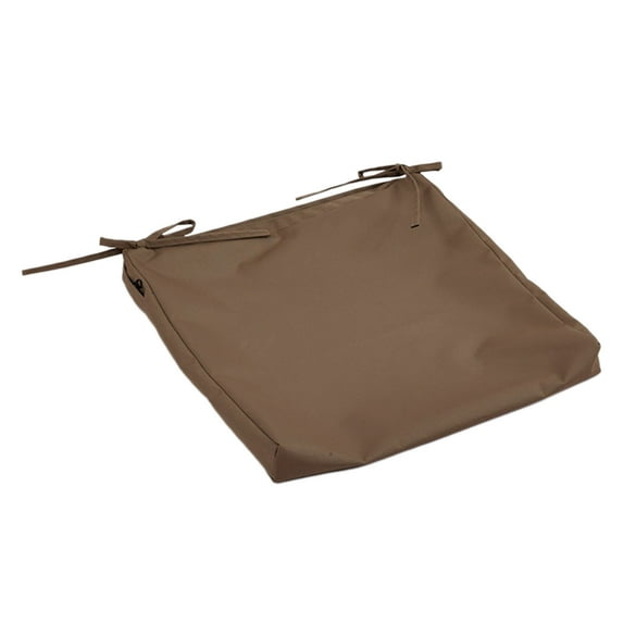 Outdoor Square Cushion Cover Polyester Water Repellent Seat Pad with Ties for Patio Garden Furniture Durable Weather Resistant Slipcover for Chairs Sofa Bench
