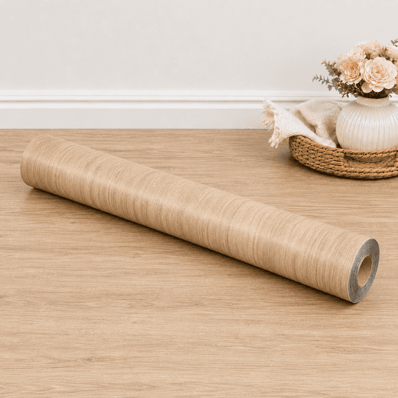 Waterproof Peel and Stick Floor Tiles, Non-Slip Vinyl Flooring Roll for Room, 15.7"x118"