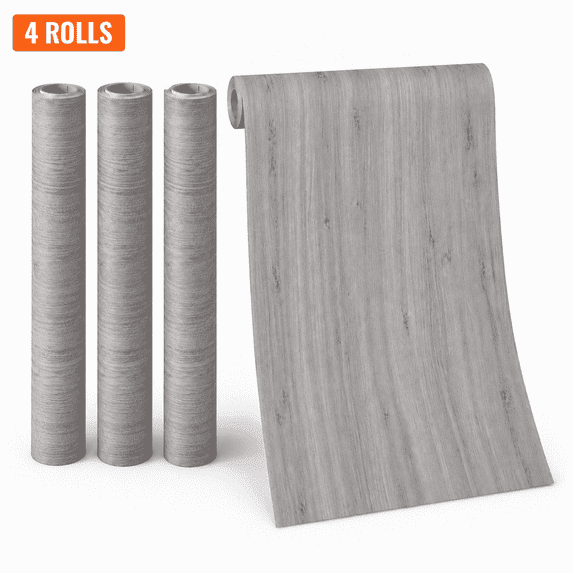 Waterproof Peel and Stick Floor Tiles, Non-Slip Vinyl Flooring Roll for Room, 15.7"x118"