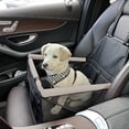 thumbnail image 1 of Waterproof Pet Car Seat Booster with Safety Straps | Non-Slip Design for Cats & Dogs | 15 lb Weight Limit | Easy to Install & Store | 16.54x15.75x12.6 Inches, 1 of 6