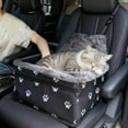 thumbnail image 1 of Waterproof Pet Car Seat Booster with Belt, 16.14x14.57x8.66in, for Small Dogs and Cats up to 15 lbs, Includes 1 Seat, 1 of 5