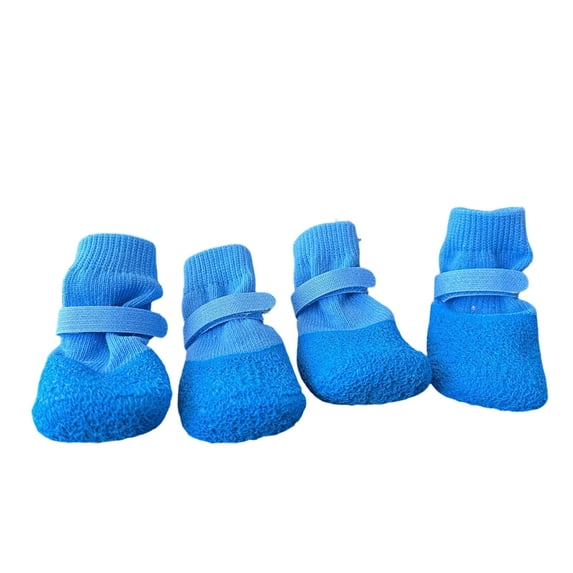 Waterproof Pet Rain Boots for Outdoor Protection, Non-Slip Wrinkled Texture Dog Shoes, Durable Paw Protectors for All Weather Walks