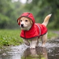 thumbnail image 1 of Waterproof Pet Raincoat Polyester Lightweight Outdoor Jacket for Dogs and Cats Walking Travel, 1 of 6