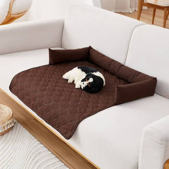 Waterproof Pet Urine Pad 29.52"×29.52" - Washable Reusable Training Mat (Coffee)