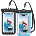 thumbnail image 1 of Waterproof Phone Bags - [2-Pack] [Easy Lock & Durable] IPX8 waterproof dry phone bags, suitable for beach and swimming, protect 4-7 inch phones., 1 of 7