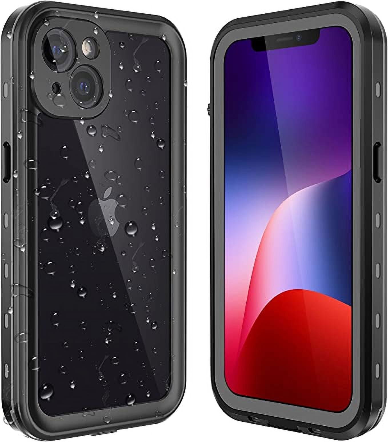 IP68 Waterproof Phone Case for iPhone 13, Full Body Shockproof Protection with Screen Protector, Clear