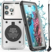 Waterproof Phone Case/Pouch,[15m/50ft] Photo&Video Self-Check Underwater Pouch Dry Bag Beach Travel Essentials Snorkeling Case for iPhone 15 14 13 11 12/Samsung S24/LG,Google/Xiaomi/Nokia/Motorola
