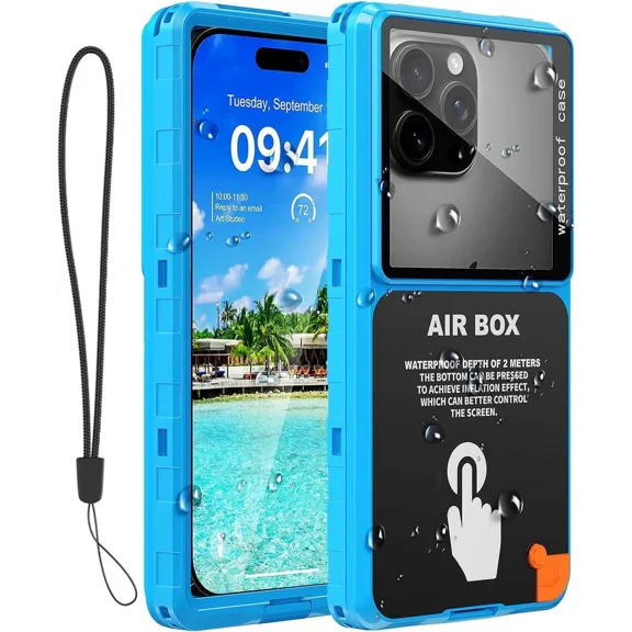 Waterproof Phone Case, Underwater Snorkeling Diving Phone Case for iPhone 17/16/15/14/13 Pro Max, Samsung Galaxy S25/S24/S23 Ultra, Google/Moto Up to 6.9''