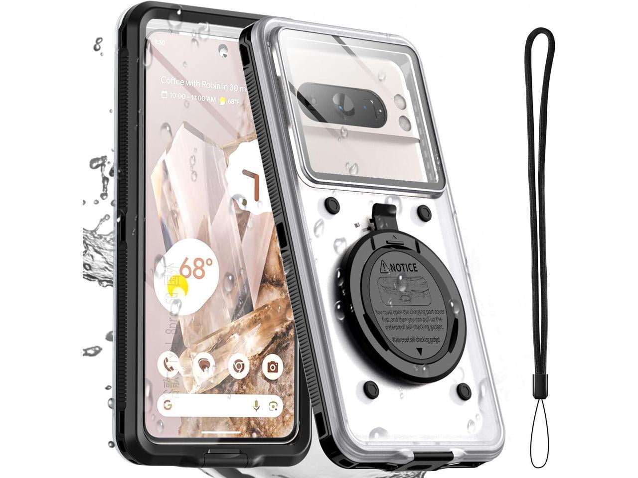 Waterproof Phone Case, Universal Self-Check Function Underwater Pouch Dry Bag Beach Travel Essentials Tech Gadgets for iPhone 15 14 13 11 12/Samsung S24/LG,Google/Xiaomi/Motorola