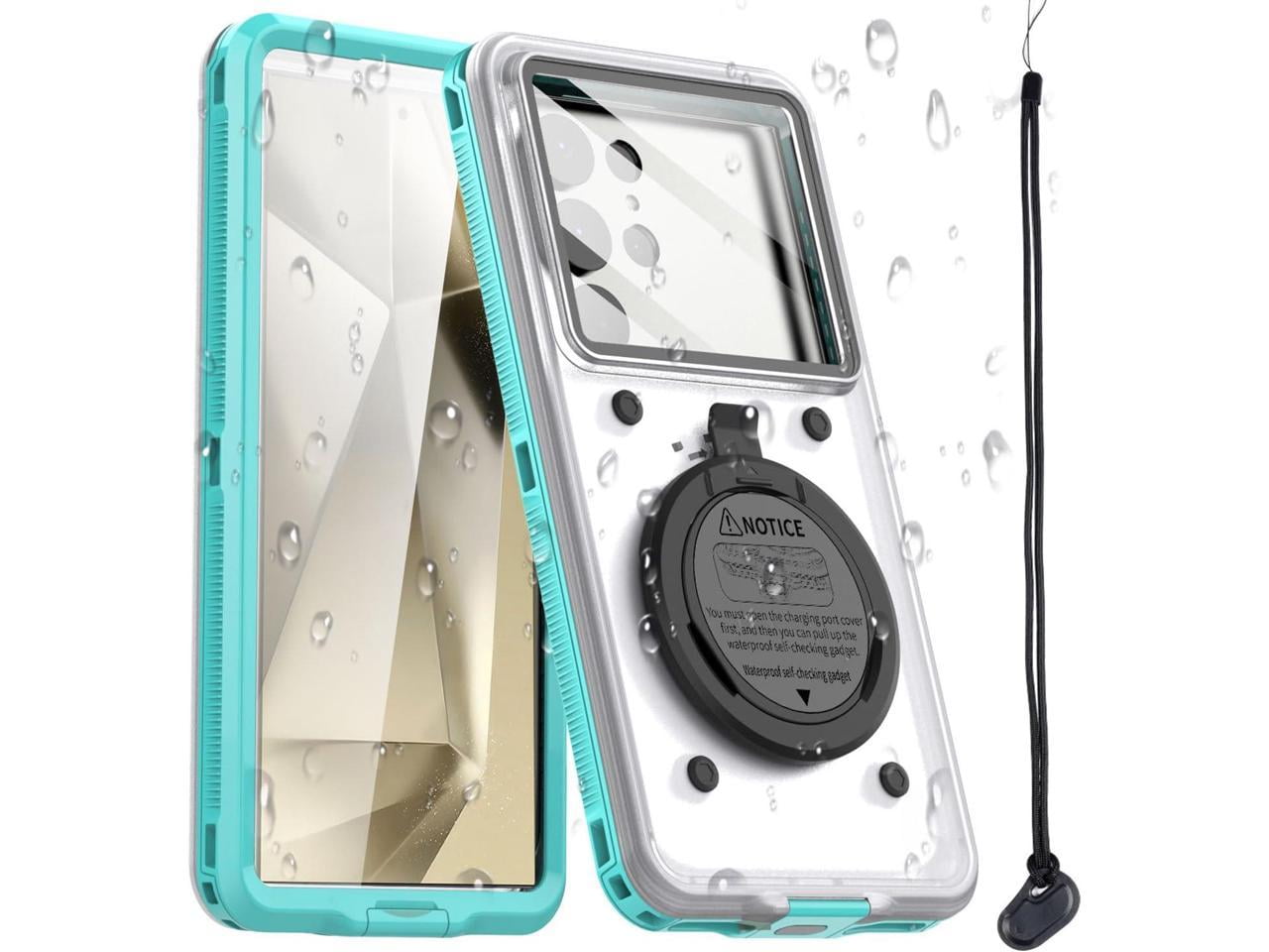 Waterproof Phone Case, Universal Self-Check Function Underwater Pouch Dry Bag Beach Travel Essentials Tech Gadgets for iPhone 15 14 13 11 12/Samsung S24/LG,Google/Xiaomi/Motorola