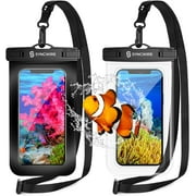 Waterproof Phone Pouch [2-Pack] - Universal IPX8 Waterproof Phone Case Dry Bag with Lanyard for iPhone 15/14/13/12/11 Pro XS MAX SE XR X 8 7 Samsung S23 S22 and More Up to 7 Inches