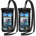 thumbnail image 1 of Waterproof Phone Pouch [2-Pack] - Universal IPX8 Waterproof Phone Case Dry Bag with Lanyard for iPhone 15/14/13/12/11 Pro XS MAX SE XR X 8 7 Samsung S23 S22 and More Up to 7 Inches, 1 of 8