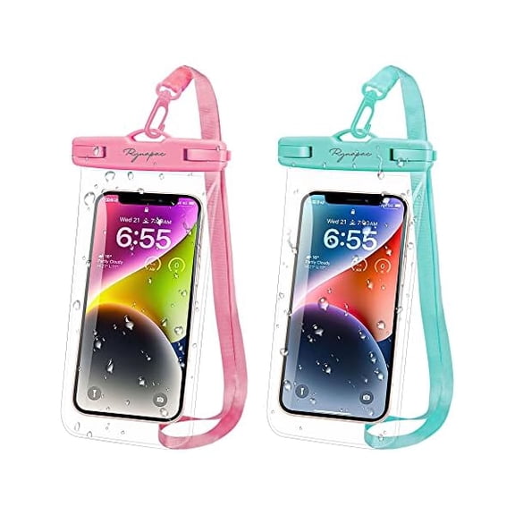Waterproof Phone Pouch Bag - 7.5in Water Proof Cell Phone Case for Beach Travel Must Haves, IPX8 Dry Bag with Lanyard for iPhone 16 15 Pro Max Galaxy S24+ Pixel 8, Cruise Ship Essentials