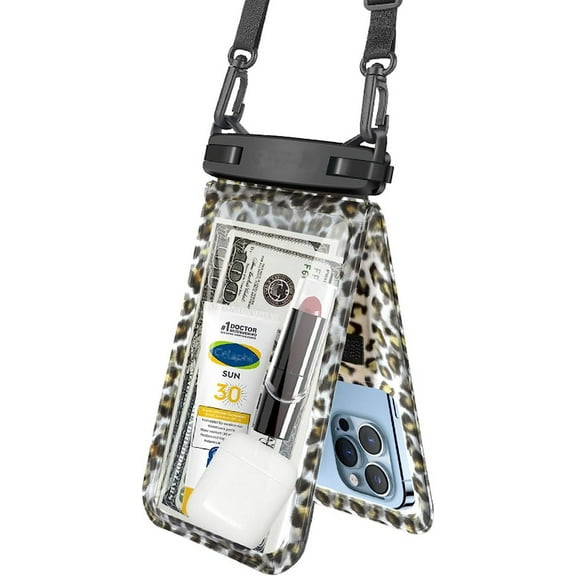 Waterproof Phone Pouch Double Space, Waterproof Phone Lanyard Case with iPhone 13/12/11 Pro Max/Pro/8 Plus, Galaxy S22/S21/S20/S10/Note 20/10/9 up to 6.7" (Color : Multi-Colored)