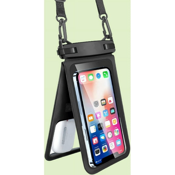 Waterproof Phone Pouch Double Space with iPhone 13/12/11 Pro Max/Pro/8 Plus, Galaxy S22/S21/S20/S10/Note 20/10/9 up to 6.7