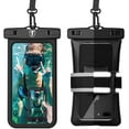 thumbnail image 1 of Waterproof Phone Pouch, [Floating] Tekcoo IPX8 Phone Pouch Dry Bag for Galaxy Note 8 9 10 20/S20 Ultra/S20+/A71/A11/A21/A20/A30/A51/A01/A10E & Reflective Armband, 1 of 7