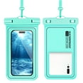 thumbnail image 1 of Waterproof Phone Pouch, Universal Fit for Swimming Snorkeling Hiking Travel, IPX8 Certified Dry Bag Case with Touchscreen Compatibility, Clear Protective Sleeve for iPhone Samsung Smartphones, 1 of 10