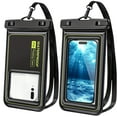thumbnail image 1 of Waterproof Phone Pouch, Universal Fit for Swimming Snorkeling Hiking Travel, IPX8 Certified Dry Bag Case with Touchscreen Compatibility, Clear Protective Sleeve for iPhone Samsung Smartphones, 1 of 10