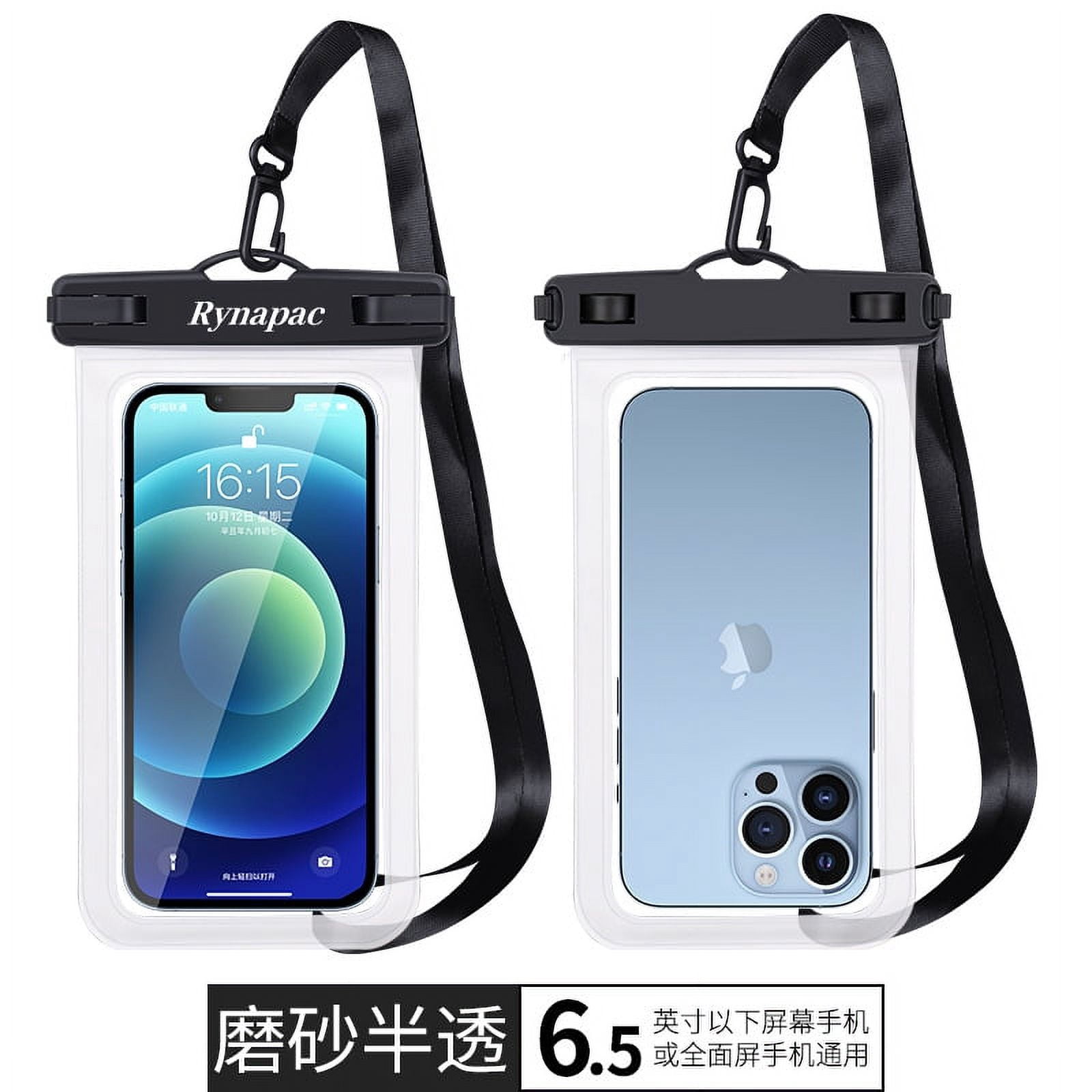 Waterproof Phone Pouch, Waterproof Phone Case for iPhone 15 14 13 12 Pro Max, IPX8 Cellphone Dry Bag Beach Cruise Ship Essentials 2Pack-6.5"