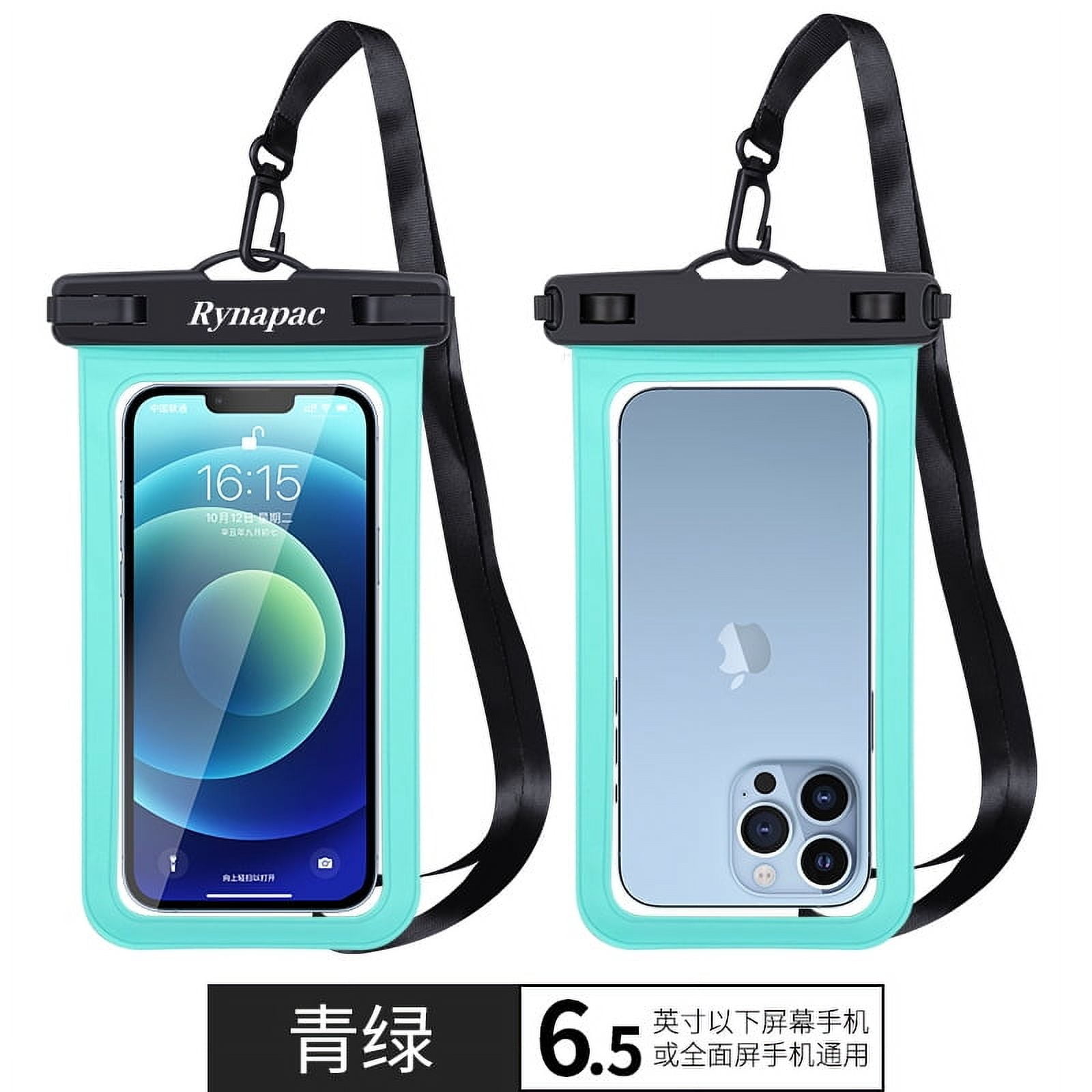 Waterproof Phone Pouch, Waterproof Phone Case for iPhone 15 14 13 12 Pro Max, IPX8 Cellphone Dry Bag Beach Cruise Ship Essentials 2Pack-6.5"