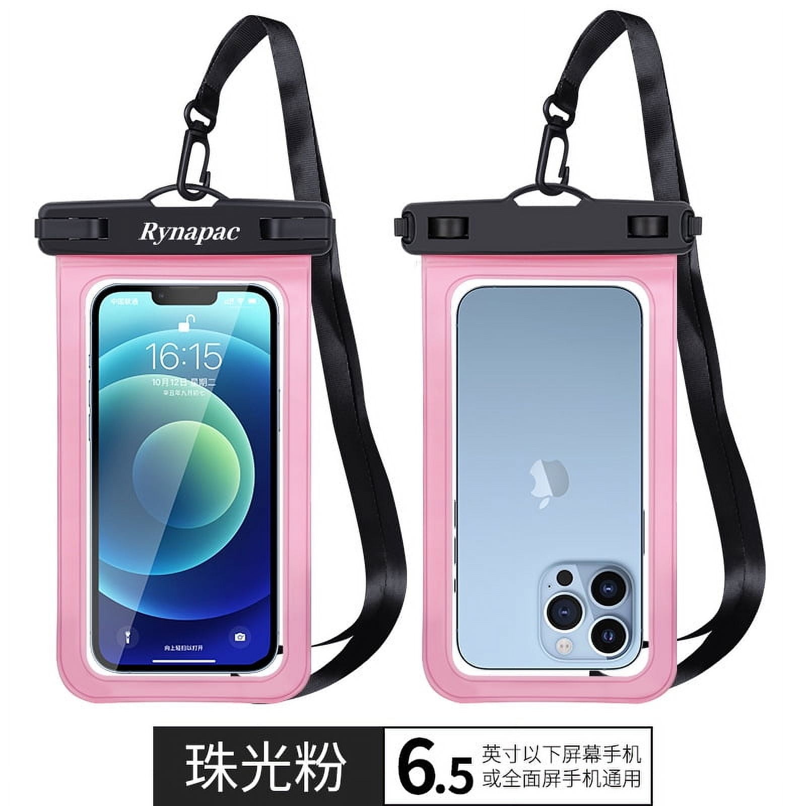 Waterproof Phone Pouch, Waterproof Phone Case for iPhone 15 14 13 12 Pro Max, IPX8 Cellphone Dry Bag Beach Cruise Ship Essentials 2Pack-6.5"