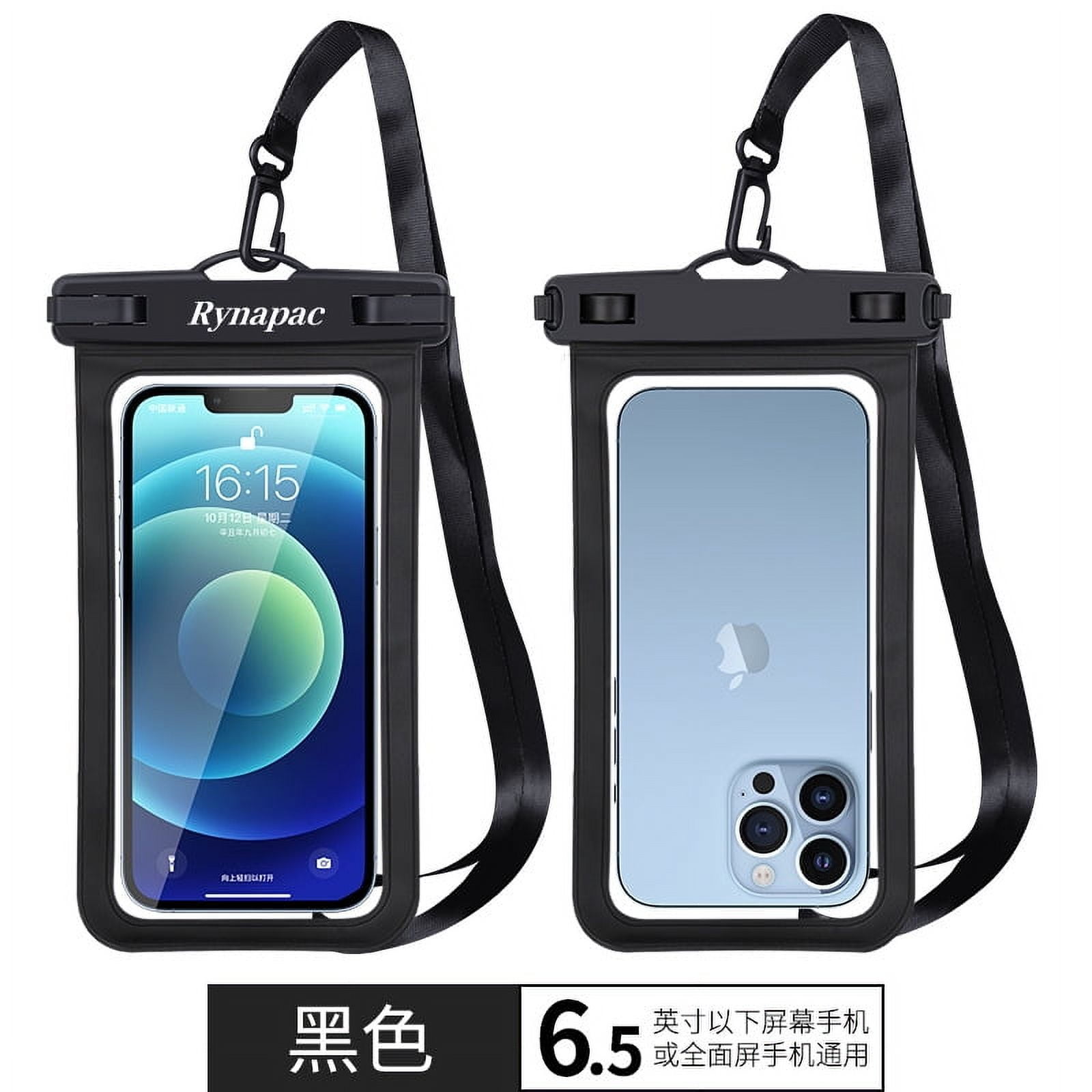 Waterproof Phone Pouch, Waterproof Phone Case for iPhone 15 14 13 12 Pro Max, IPX8 Cellphone Dry Bag Beach Cruise Ship Essentials 2Pack-6.5"