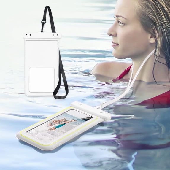 Waterproof Phone Pouch for Swimming & Beach | Cell Phone Dry Bag with Adjustable Lanyard | Fits Up to 6.7" Smartphones | 1-Pack