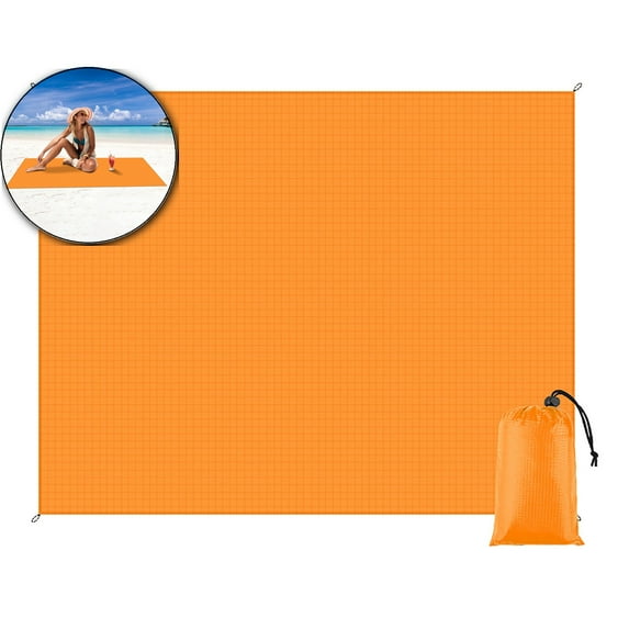 Waterproof Picnic Blanket, Sandproof Beach Mat, Large Outdoor Camping Carpet for Family Travel Beach Garden Use