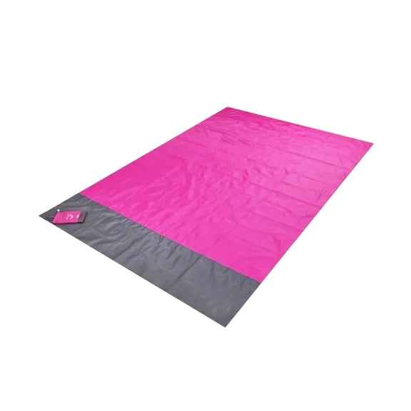 Waterproof Picnic Mat - Large Portable Foldable Beach Blanket with Carry Bag & Ground Stakes, Scratch Resistant Outdoor Camping Mat for 3-5 People