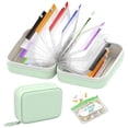 thumbnail image 1 of Waterproof Pill Organizer Bag Set with 14 Reusable Zipper Pill Pouches Travel Medicine Case Daily Pill Planner for Weekly Medication Travel Essential Green, 1 of 5
