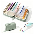 Color Coding Storage Systems Waterproof Pill Organizer with Zippered Pill Pouches for Binder, Large ...