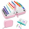 thumbnail image 1 of Waterproof Pill Pouch Set-14pcs Bags Inside,A8 Waterproof Pill Organizer Set,7 to 14 Days of Meds & Medicine Crush-Resistant Shell,Pink, 1 of 8