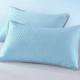 thumbnail image 1 of Waterproof Pillow Protector Cover Fiber Pillow Core Isolation Case Breathable Oil Proof Hypoallergenic Polyester Hotel Style Zippered 29x19 Inch Gray Blue Pink Green, 1 of 6