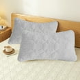 thumbnail image 1 of Waterproof Pillow Protectors 2-Pack - 29x19 Inch Bed Pillow Covers with Padded Cotton, Hypoallergenic & Stain-Resistant (Gray), 1 of 6