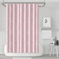 thumbnail image 1 of Waterproof Pink Damask Shower Curtain 72x72 Inch Boho Style Polyester Unique Shower Curtain for Bathroom Hotel Home Decor with 12 Plastic Hooks, 1 of 5