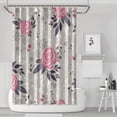 thumbnail image 1 of Waterproof Pink Flower Crown Peony Shower Curtain 72x72 Inch Boho Style Polyester Unique Shower Curtain for Bathroom Hotel Home Decor with 12 Plastic Hooks, 1 of 5