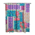 thumbnail image 1 of Waterproof Pioneer Pieced Patchwork Shower Curtain 72x84 Inch Bohemian Style Stitching Colorful Floral Polyester Unique Shower Curtain for Bathroom Hotel Home Decor with 12 Plastic Hooks, 1 of 5