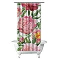 thumbnail image 1 of Waterproof Pioneer Shower Curtain 36x72 Inch Polyester Unique Colorful Floral Shower Curtain for Bathroom Hotel Home Decor with 7 Plastic Hooks, 1 of 5