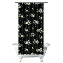 Waterproof Pioneer Shower Curtain 36x72 Inch Polyester Unique Colorful Floral Shower Curtain for Bathroom Hotel Home Decor with 7 Plastic Hooks