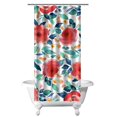 thumbnail image 1 of Waterproof Pioneer Shower Curtain 36x72 Inch Polyester Unique Colorful Floral Shower Curtain for Bathroom Hotel Home Decor with 7 Plastic Hooks, 1 of 5