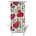 thumbnail image 1 of Waterproof Pioneer Shower Curtain 36x72 Inch Polyester Unique Colorful Floral Shower Curtain for Bathroom Hotel Home Decor with 7 Plastic Hooks, 1 of 4