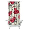 thumbnail image 1 of Waterproof Pioneer Shower Curtain 36x72 Inch Polyester Unique Colorful Floral Shower Curtain for Bathroom Hotel Home Decor with 7 Plastic Hooks, 1 of 5