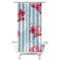 thumbnail image 1 of Waterproof Pioneer Shower Curtain 36x72 Inch Polyester Unique Colorful Floral Shower Curtain for Bathroom Hotel Home Decor with 7 Plastic Hooks, 1 of 3