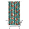 thumbnail image 1 of Waterproof Pioneer Shower Curtain 36x72 Inch Polyester Unique Colorful Floral Shower Curtain for Bathroom Hotel Home Decor with 7 Plastic Hooks, 1 of 5