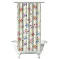 thumbnail image 1 of Waterproof Pioneer Shower Curtain 36x72 Inch Polyester Unique Colorful Floral Shower Curtain for Bathroom Hotel Home Decor with 7 Plastic Hooks, 1 of 5