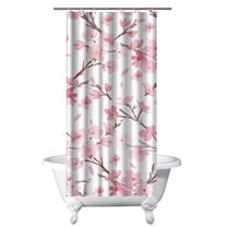 Waterproof Pioneer Shower Curtain 36x72 Inch Polyester Unique Colorful Floral Shower Curtain for Bathroom Hotel Home Decor with 7 Plastic Hooks