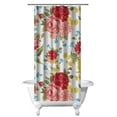 thumbnail image 1 of Waterproof Pioneer Shower Curtain 36x72 Inch Polyester Unique Colorful Floral Shower Curtain for Bathroom Hotel Home Decor with 7 Plastic Hooks, 1 of 5