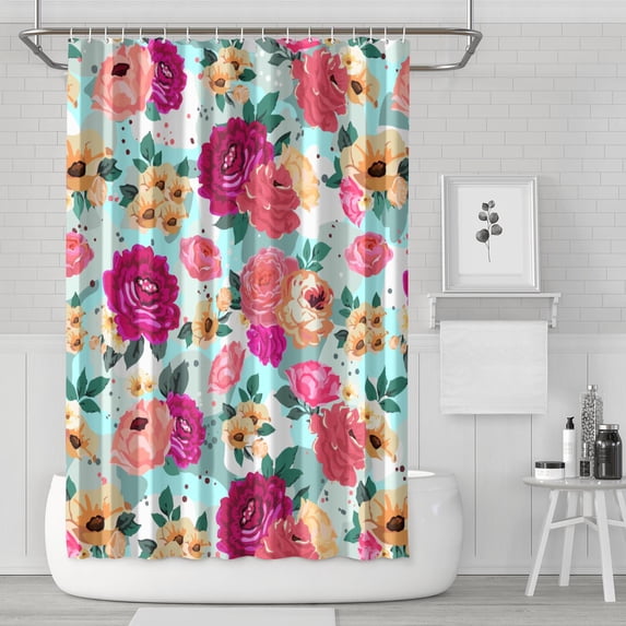Waterproof Pioneer Shower Curtain 72x72 Inch Boho Style Polyester Unique Shower Curtain for Bathroom Hotel Home Decor with 12 Plastic Hooks