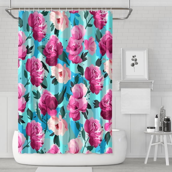 Waterproof Pioneer Shower Curtain 72x72 Inch Boho Style Polyester Unique Shower Curtain for Bathroom Hotel Home Decor with 12 Plastic Hooks