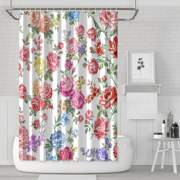 Waterproof Pioneer Shower Curtain 72x72 Inch Boho Style Polyester Unique Shower Curtain for Bathroom Hotel Home Decor with 12 Plastic Hooks